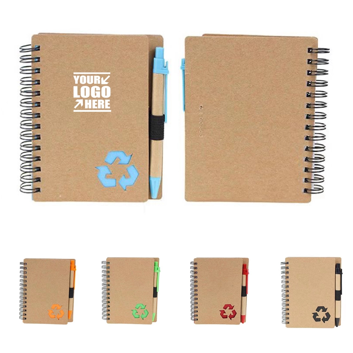 Spiral Notebook With Pen 1