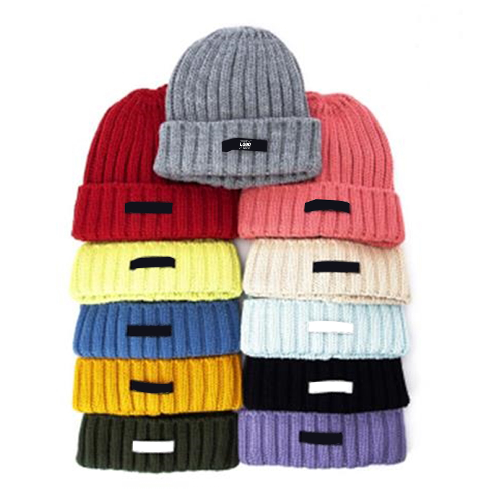 Patch Winter Knit Beanie 1