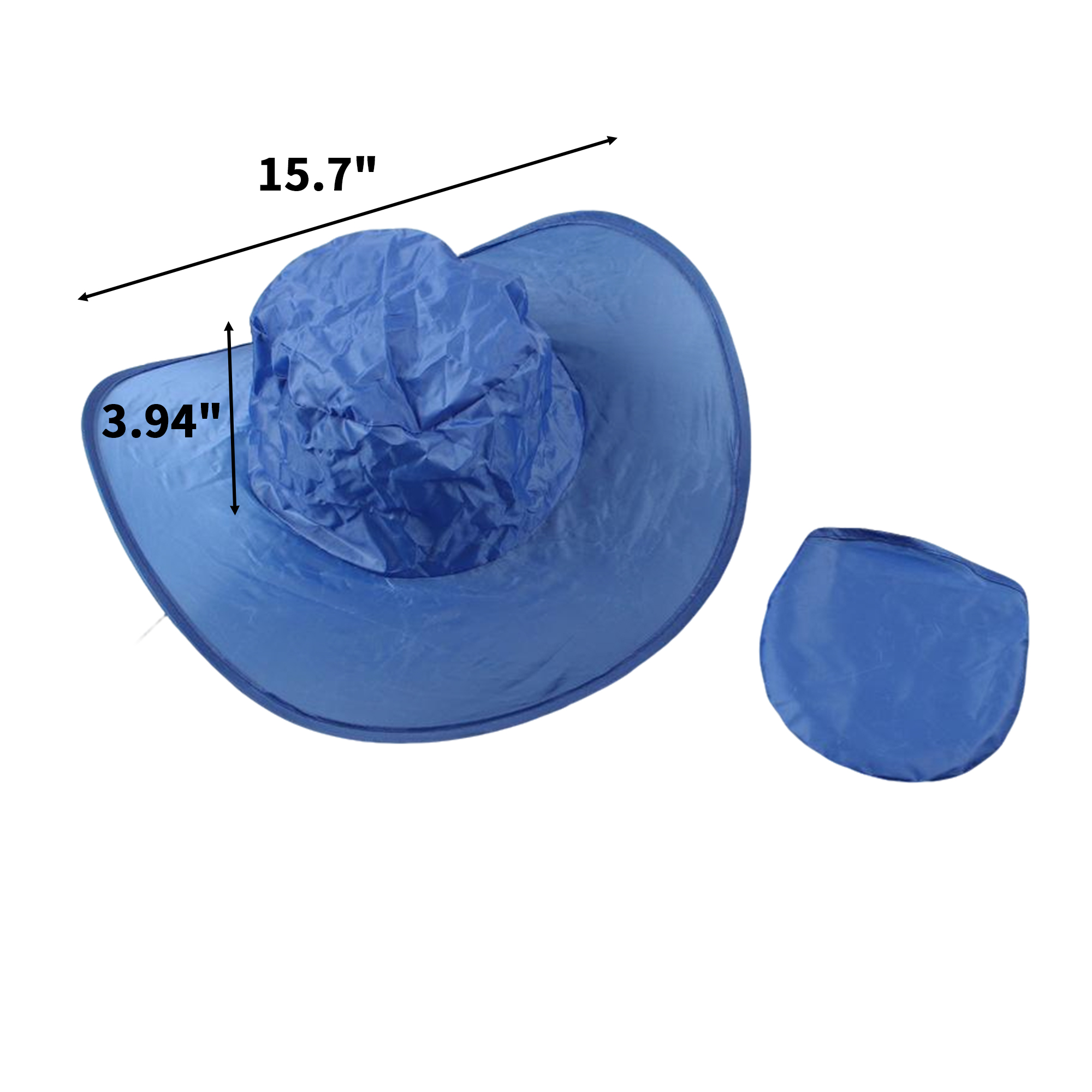 Folding Cowboy Hat With Storage Pouch And Sun Protection 3