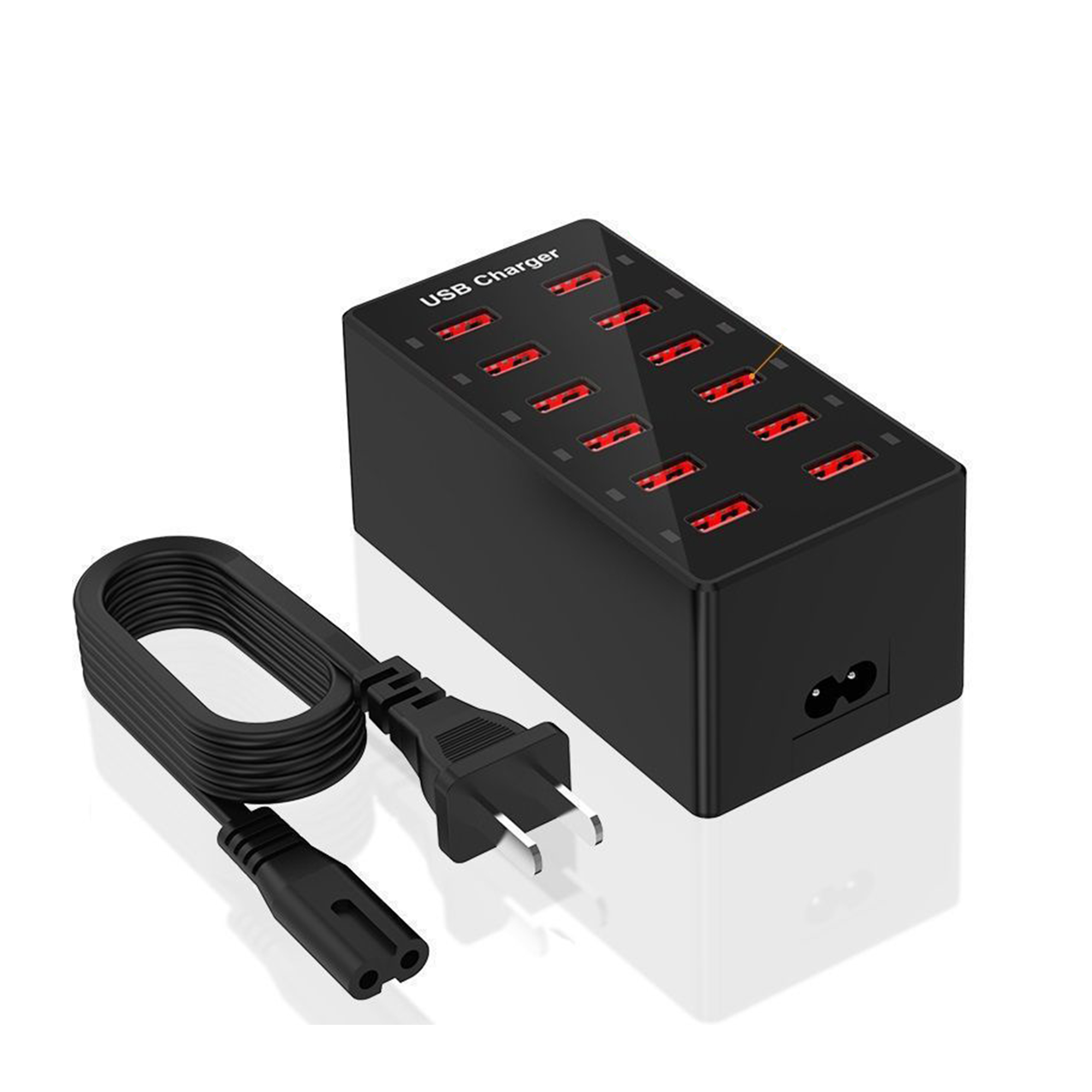 USB Ten Port Desktop Charging Station With Safeguard 6