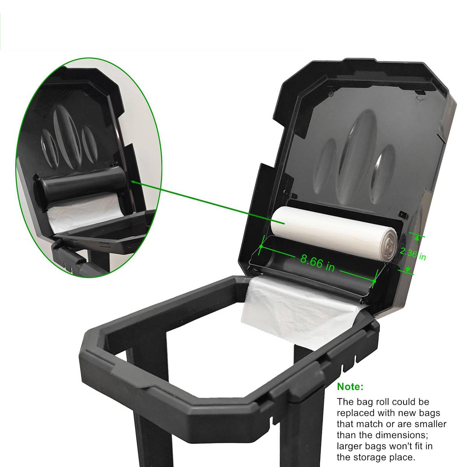 Foldable Outdoor Trash Bag Holder W/ Lid 6