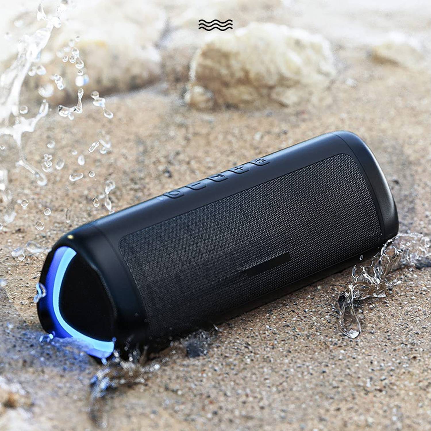 Portable Color LED Light Bluetooth Waterproof Speaker 5
