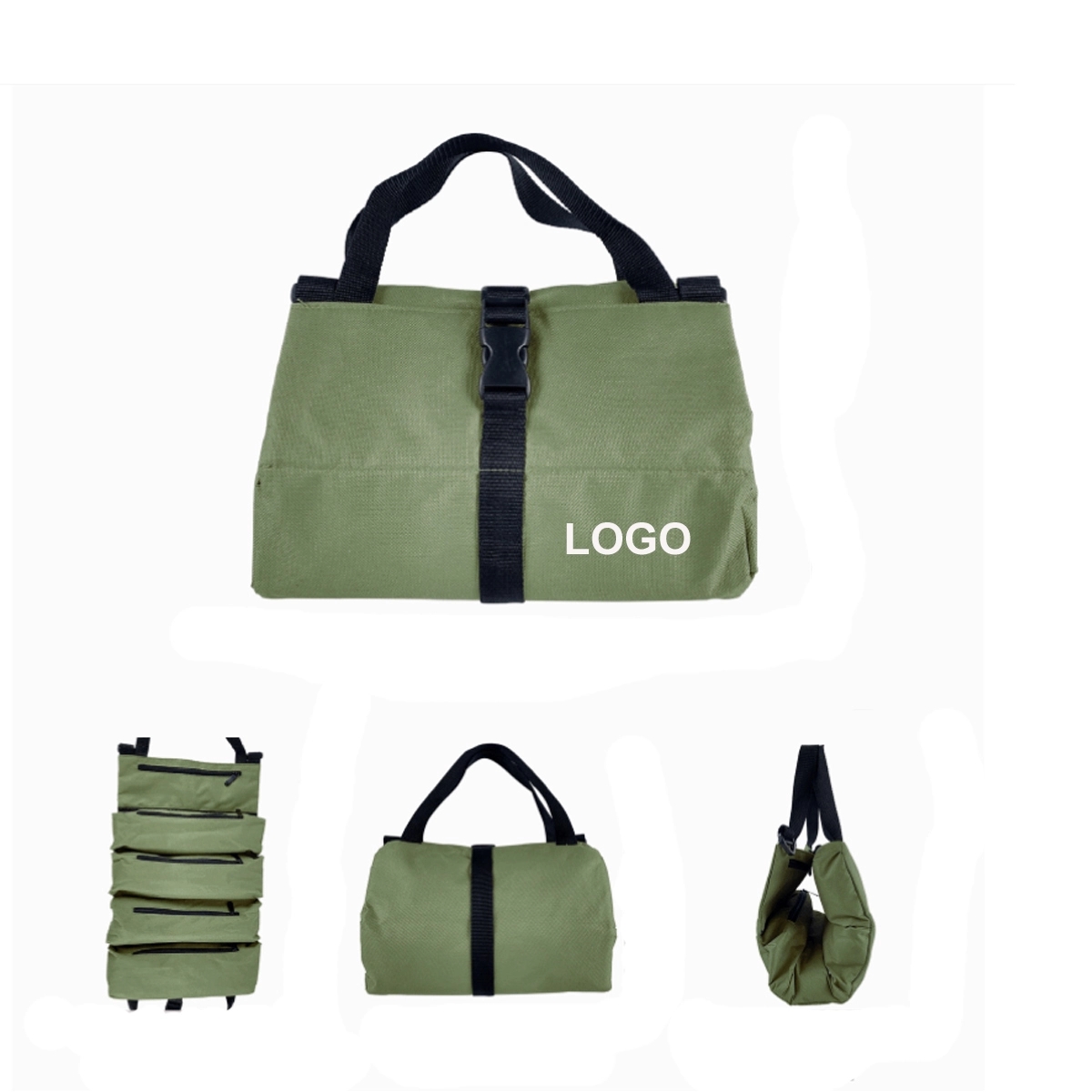 Waterproof Canvas Hardware Tools Storage Bag With Strap 4