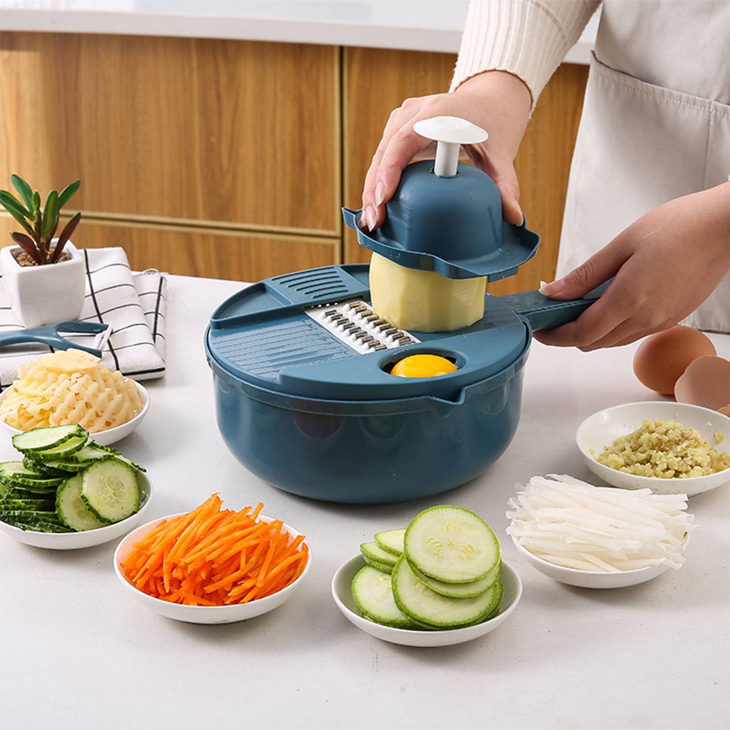 Multi-function 9-in-1 Vegetable Cutter 4