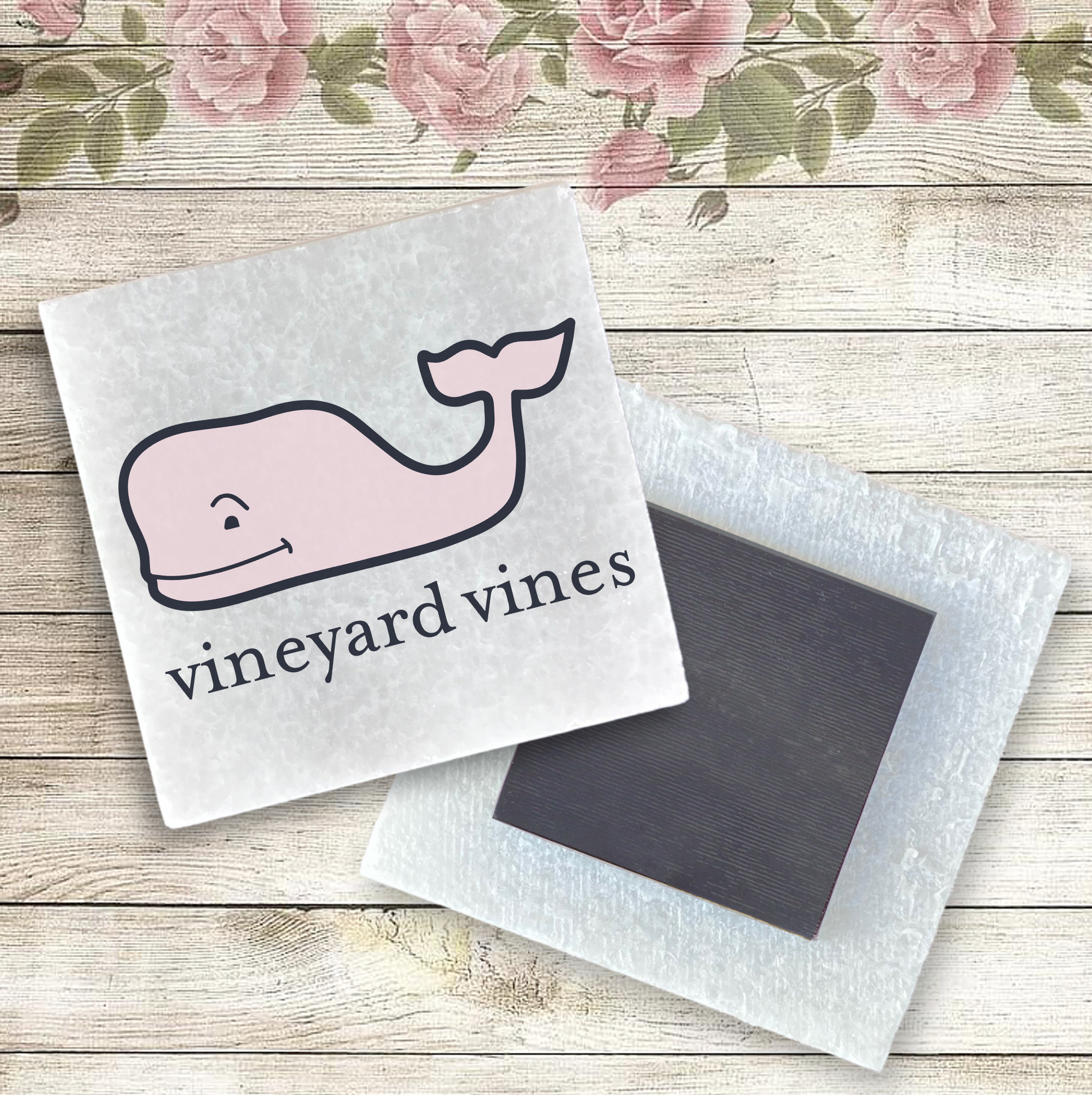 White Marble Magnet 10