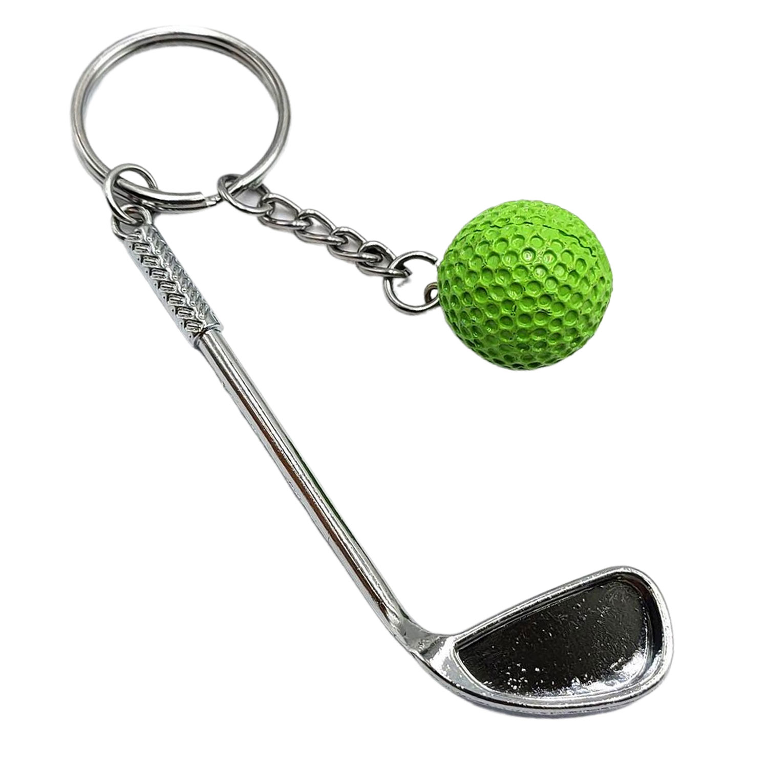 Mini Golf Club Ball Keychain 8