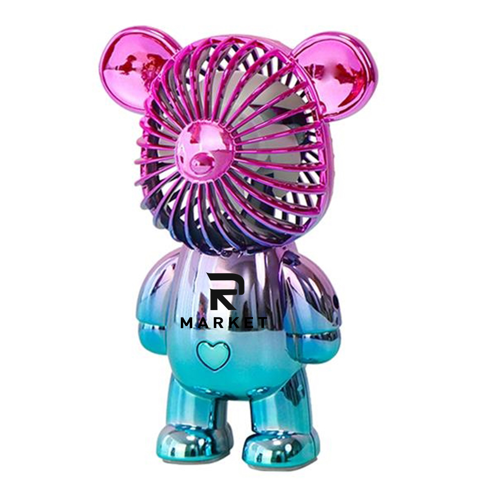 Colorful Bear Design Mini Fan 2