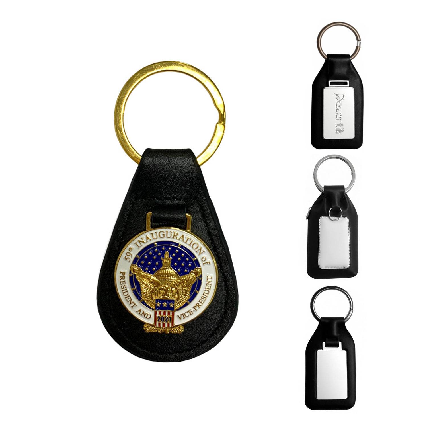 Genuine Leather Customized Keychain Pendan