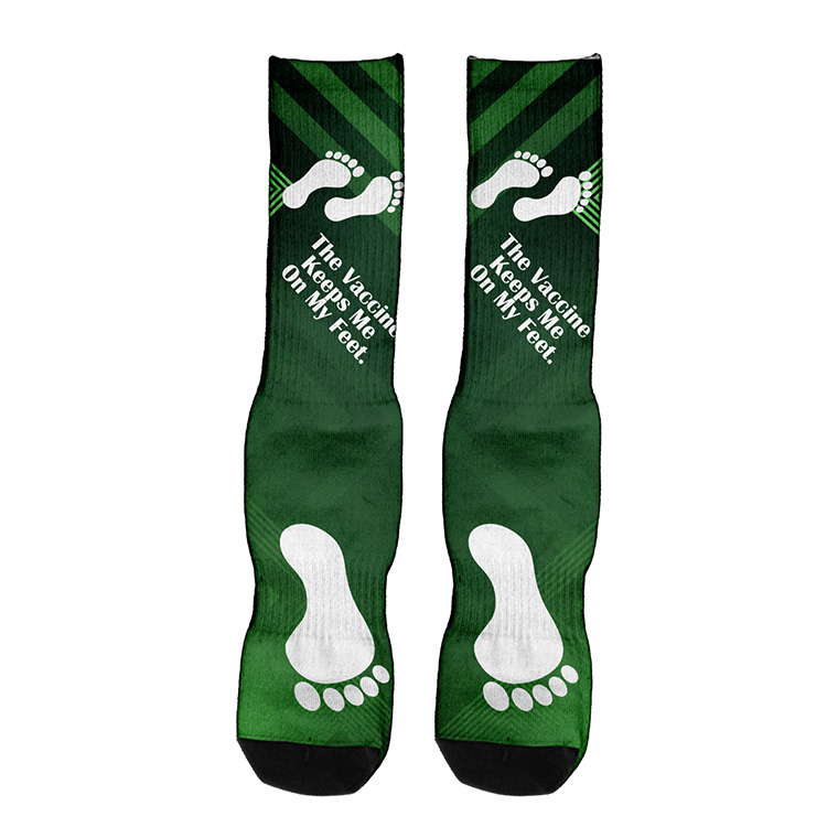 "Wye" Dye Sublimated Crew (Athletic) Socks (Pair) 2