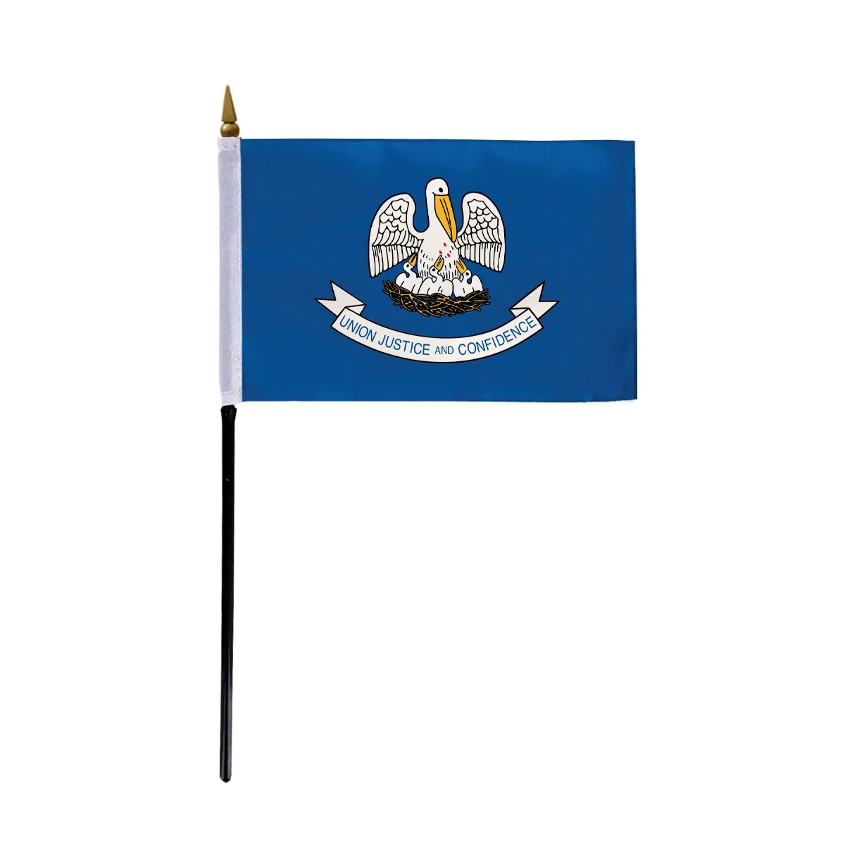4"x6" & 12"x18'' Louisiana ePoly Printed Stick Flags 1