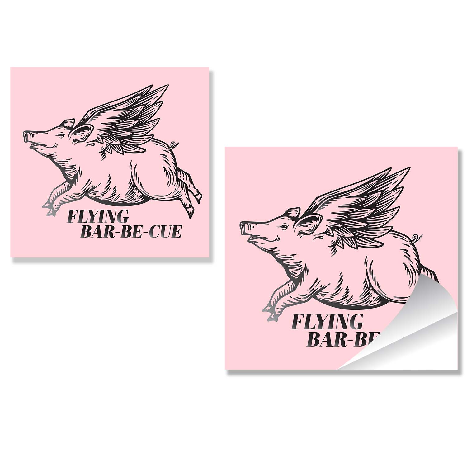 5" Square Foil Sticker 2