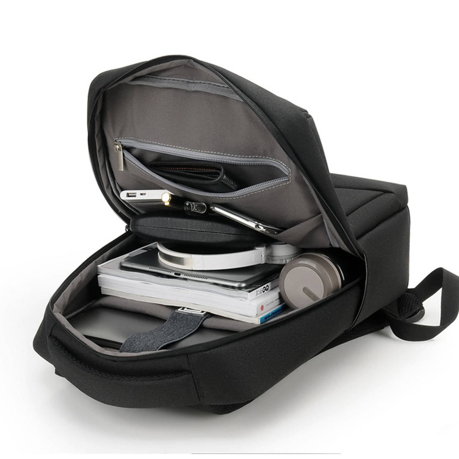 Oxford Men's waterproof backpack with usb charging port 5