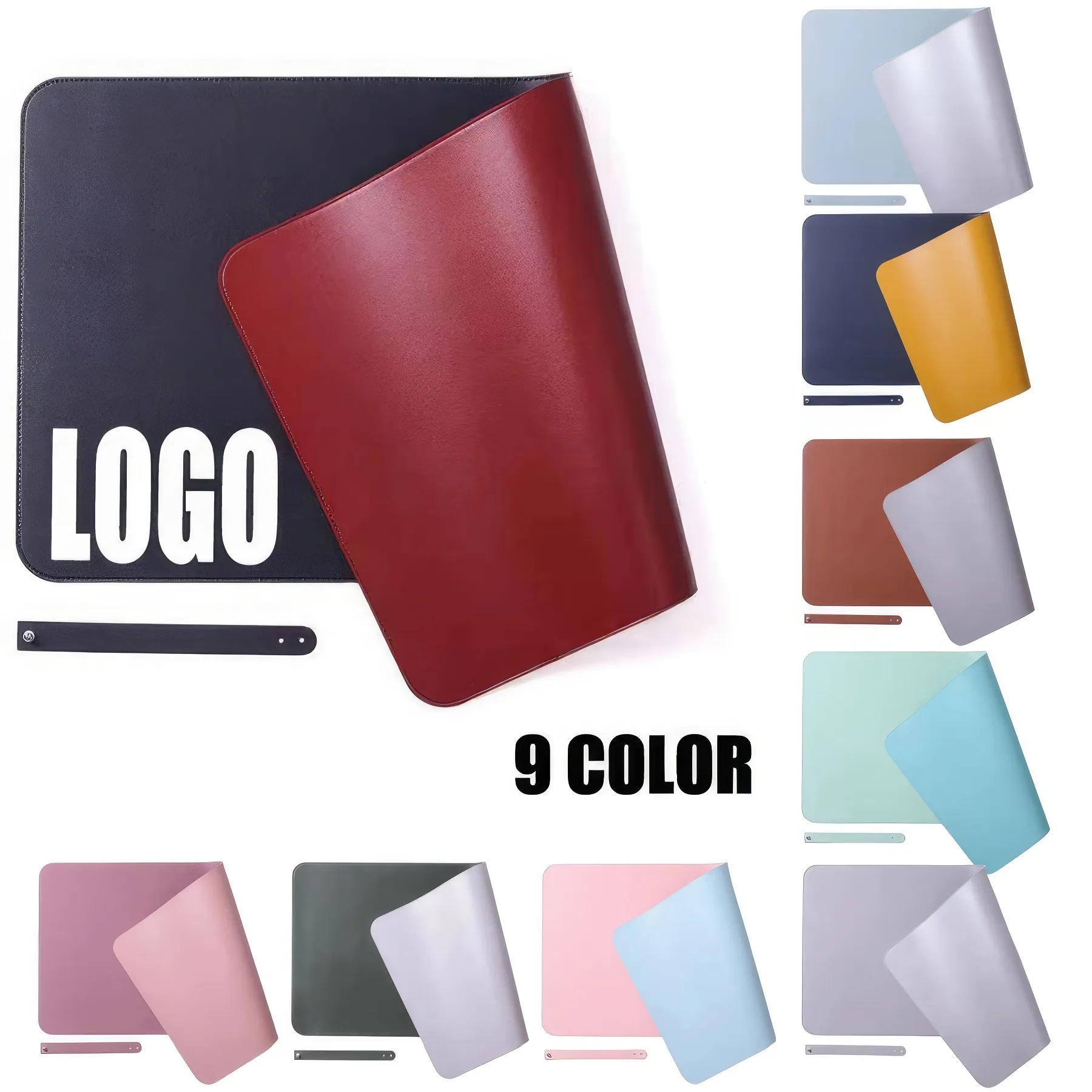 Double-Side PU Laptop Computer Mouse Pad & Table Mat 2