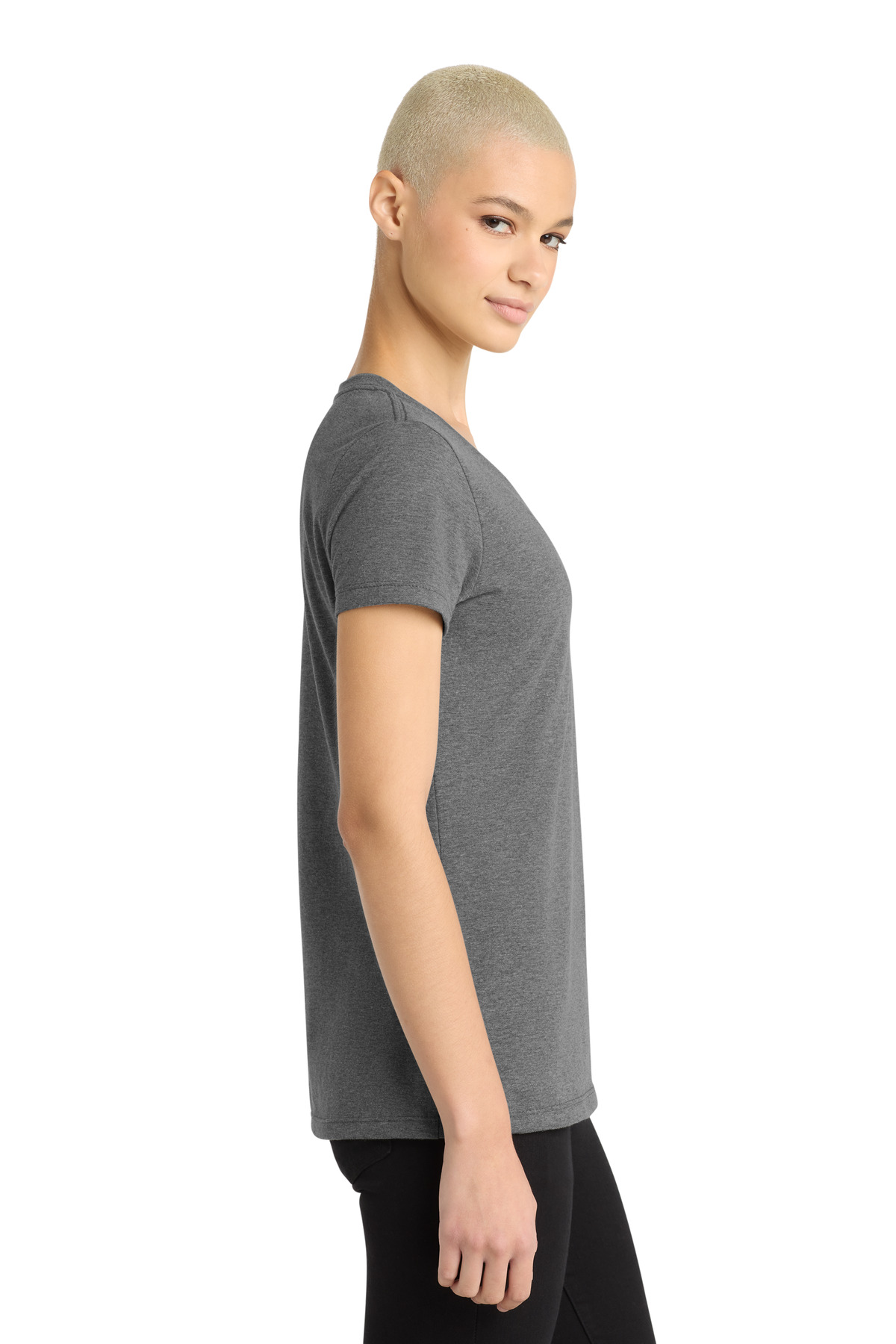 District - Women's Perfect Weight V-Neck Tee. DM1170L 155