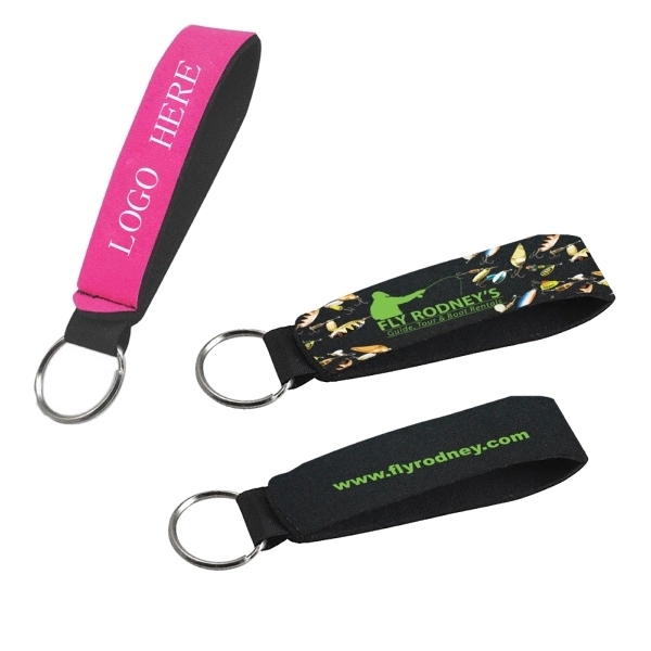 Neoprene Wristband With Key Ring 2