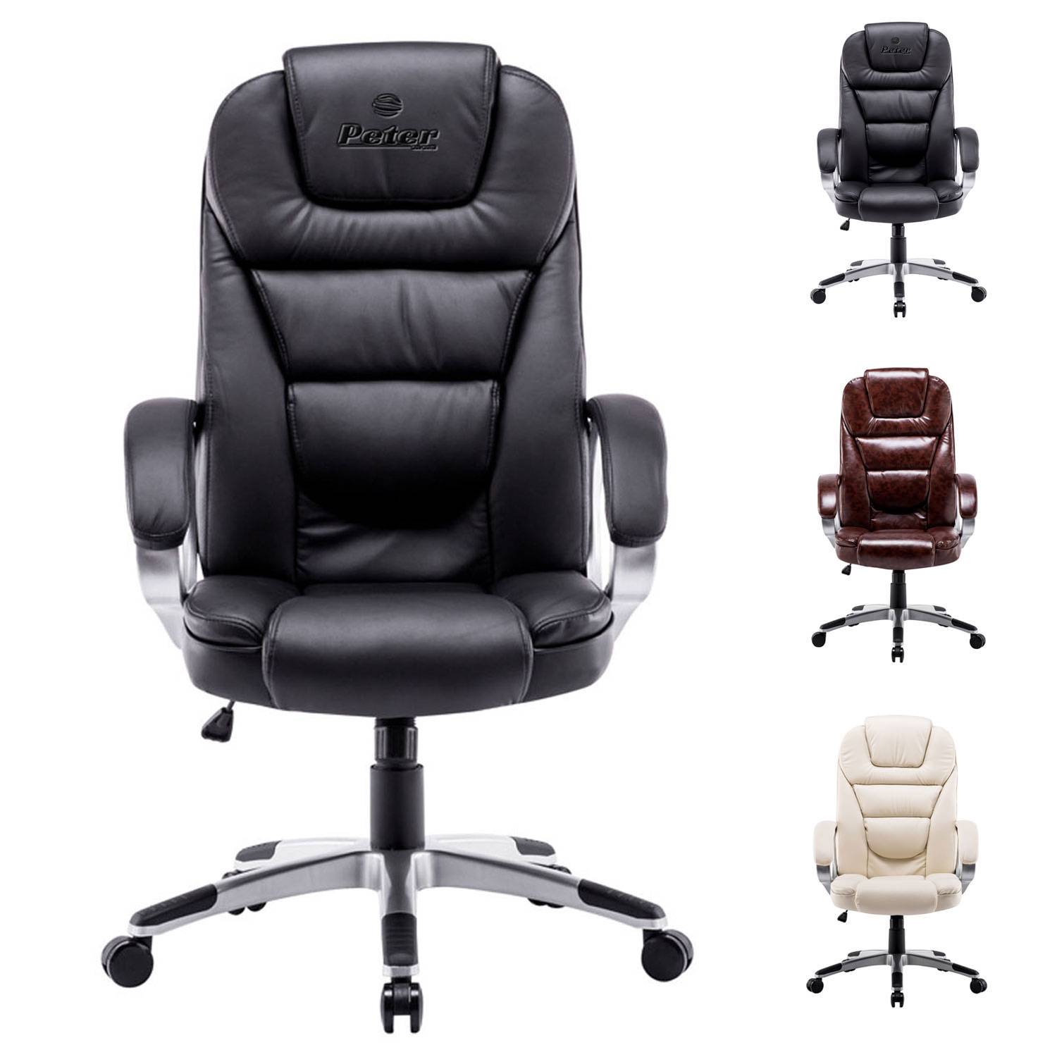 Adjustable Swivel Office Chair with Footrest 3