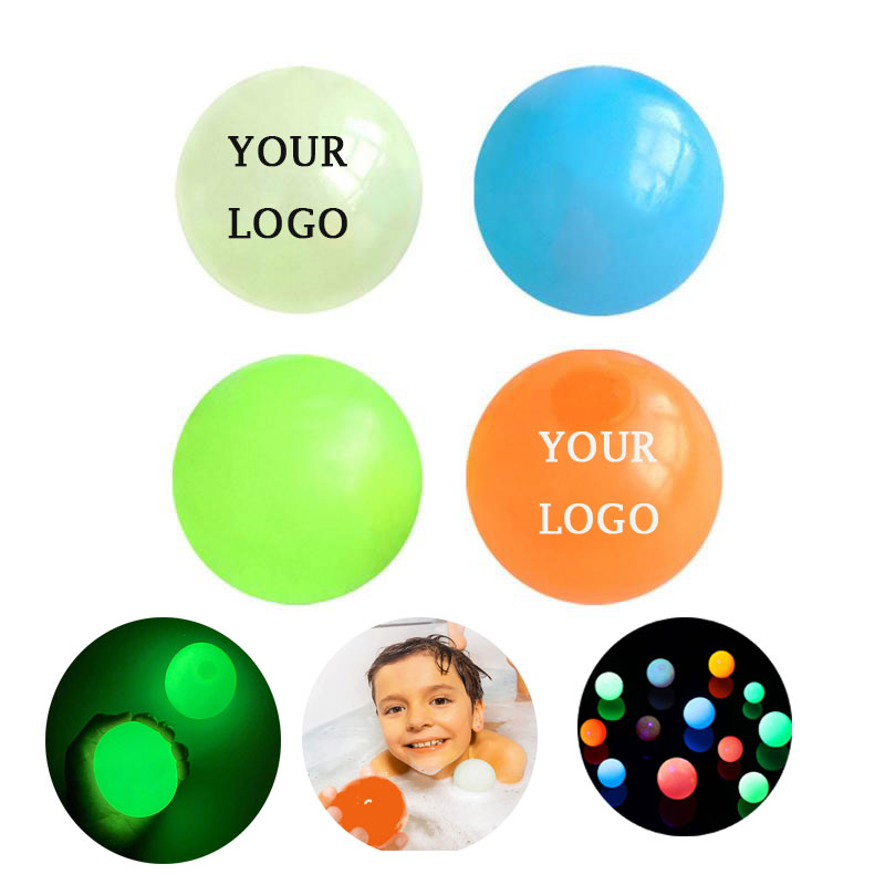 Glow in the Dark Stress Relief Sucker Balls 1