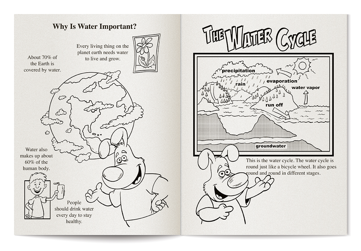 COLORING BOOK - Learn About Water Conservation Coloring & Activity Book 4