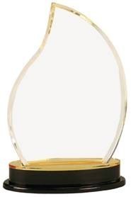 8 1/4" Gold Flame Impress Mirror Acrylic Award 2
