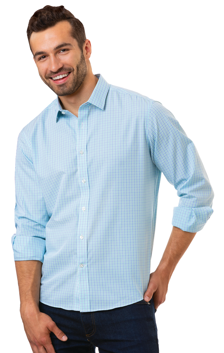 Mens L/S Tricolor Plaid 1