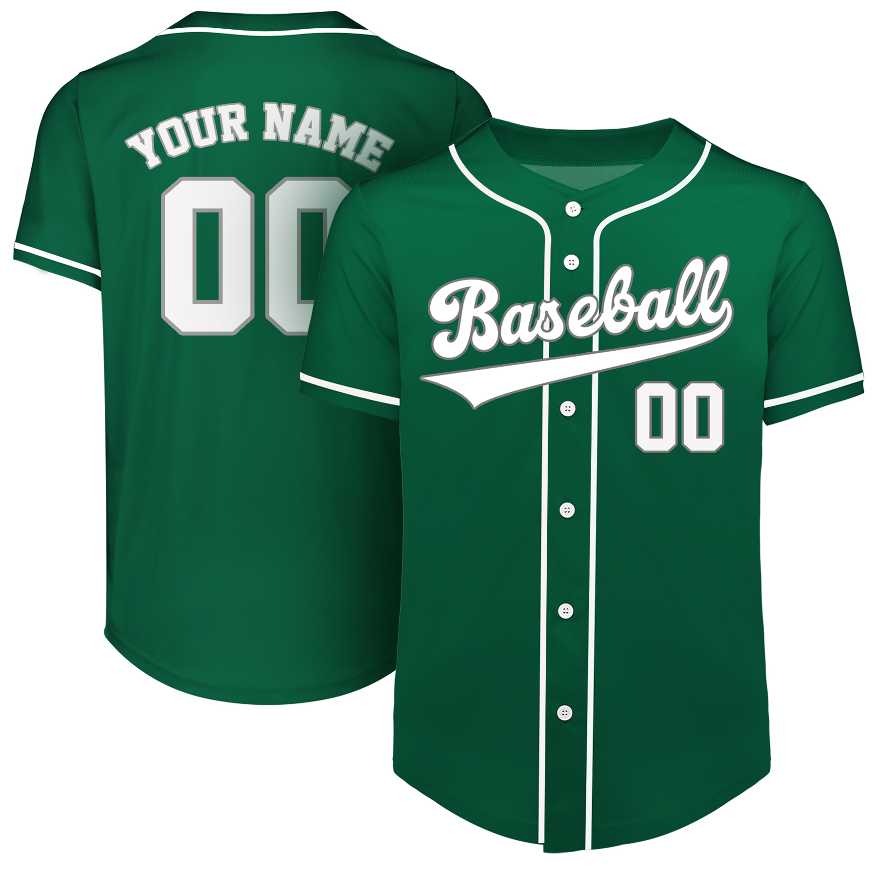 Custom Full-Button Baseball Jersey (Full Color Dye Sublimated) 19