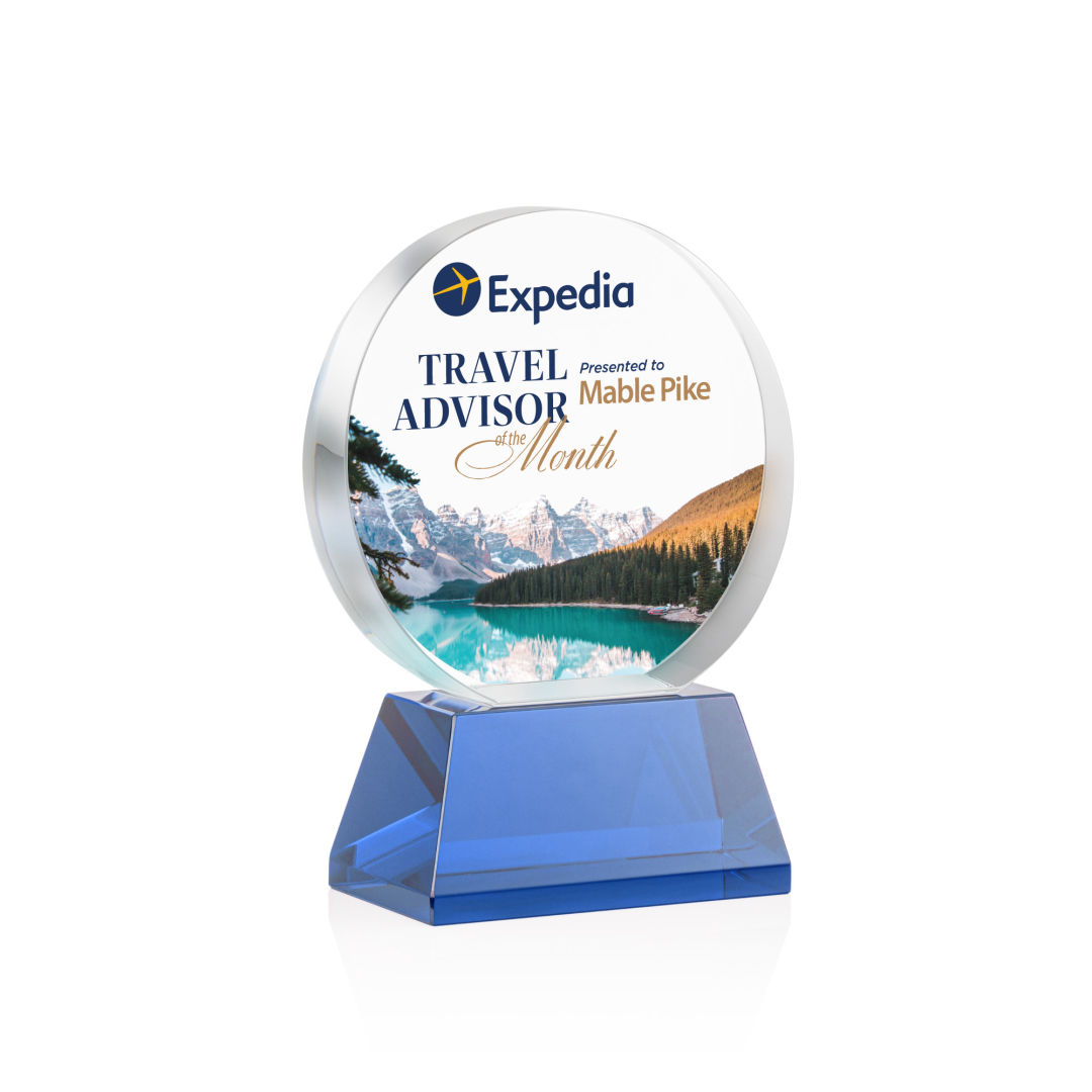 Glenwood Vividprint™ Award on Base - Blue 13