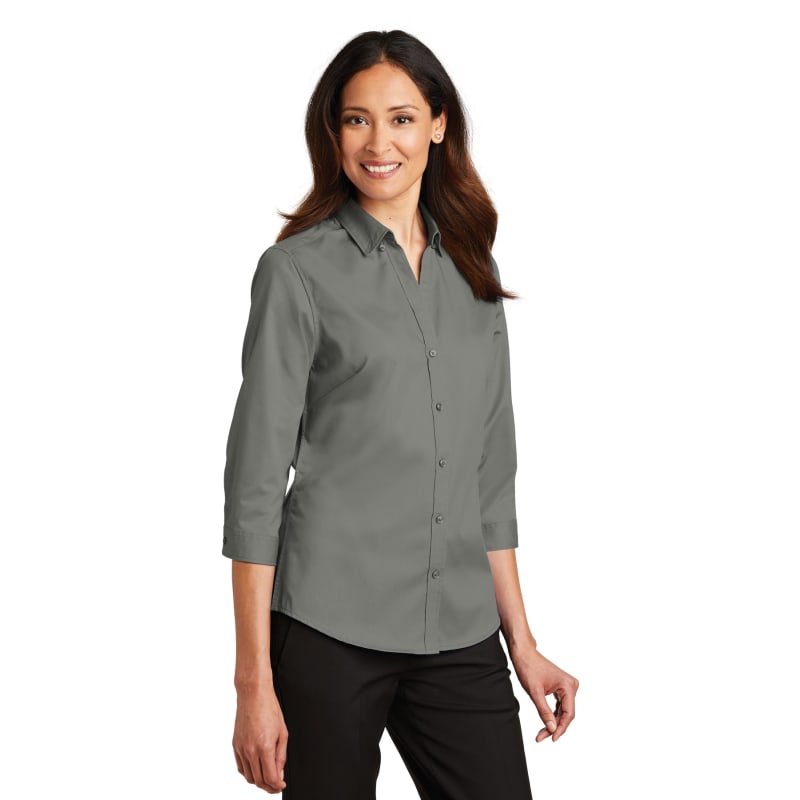 Port Authority Ladies 3/4-Sleeve SuperPro Twill Shirt. 27