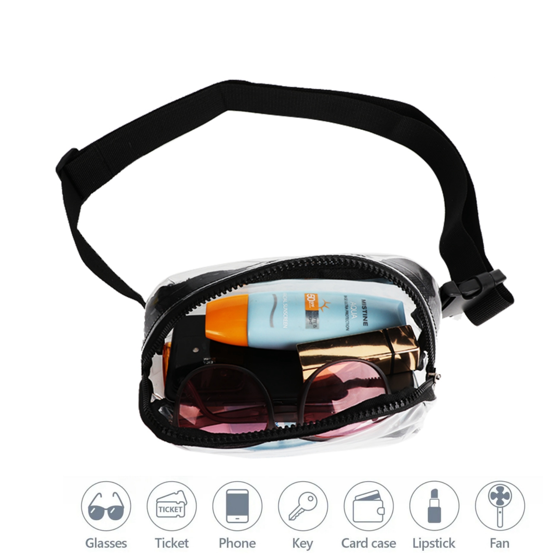 Clear Everywhere Belt Bag 7