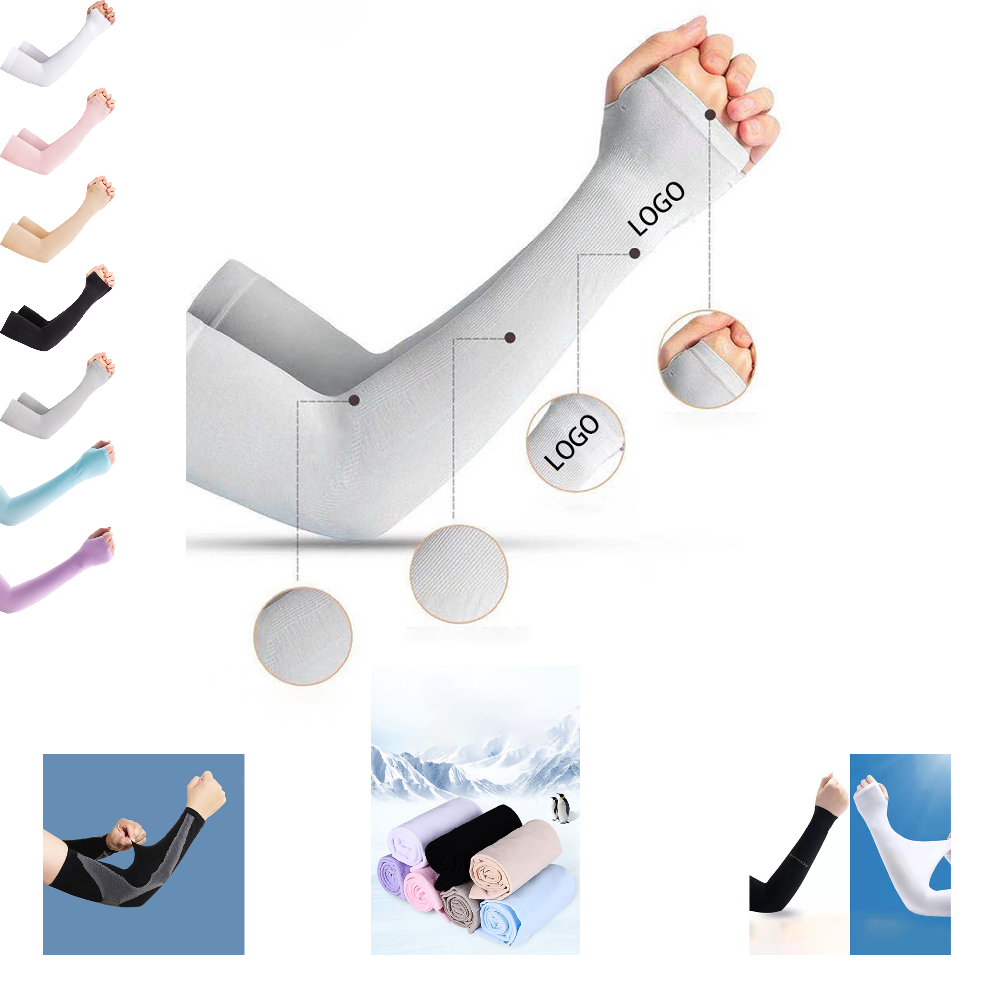 Icy Breathable Sun Arm Sleeves 1