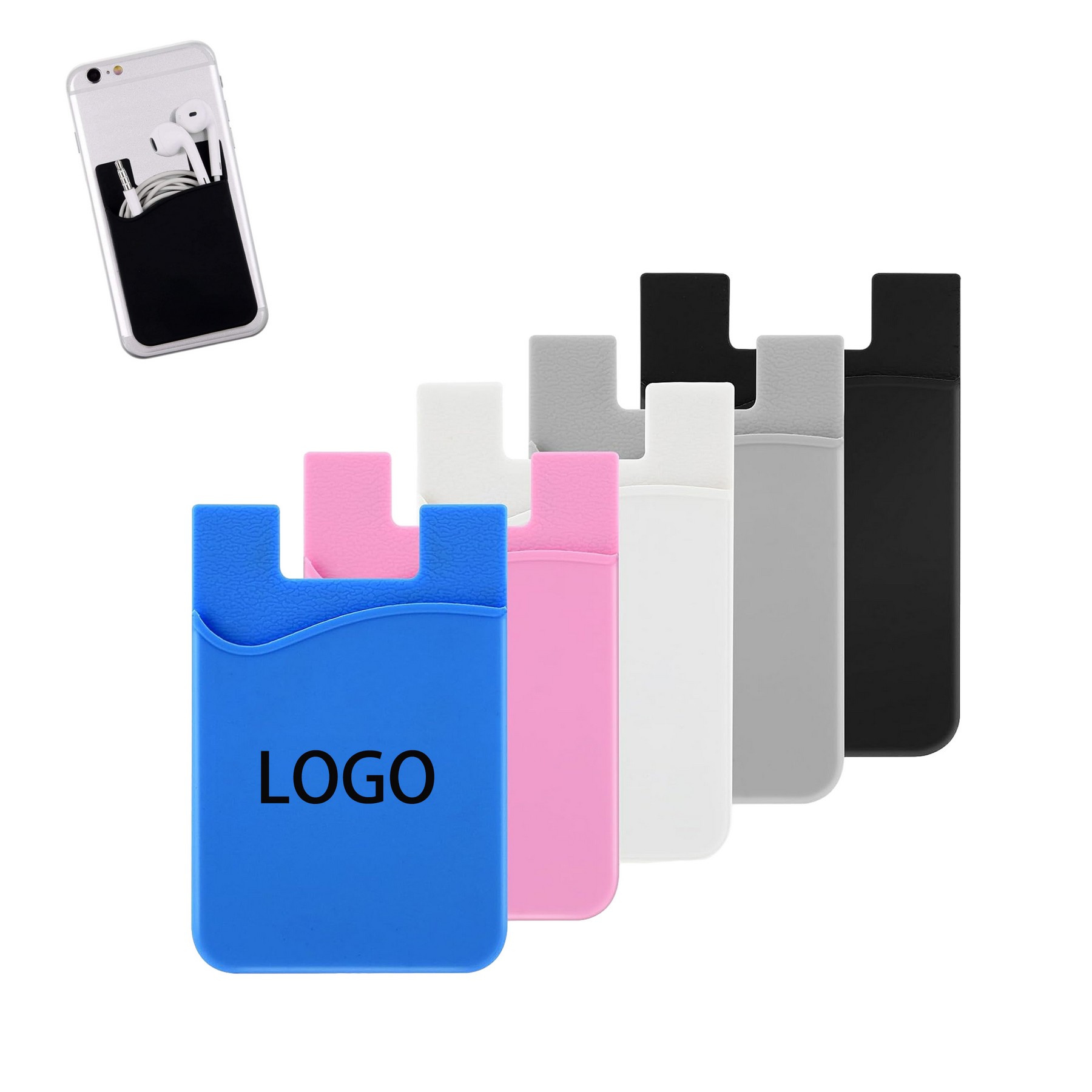 Silicone Phone Card Holder