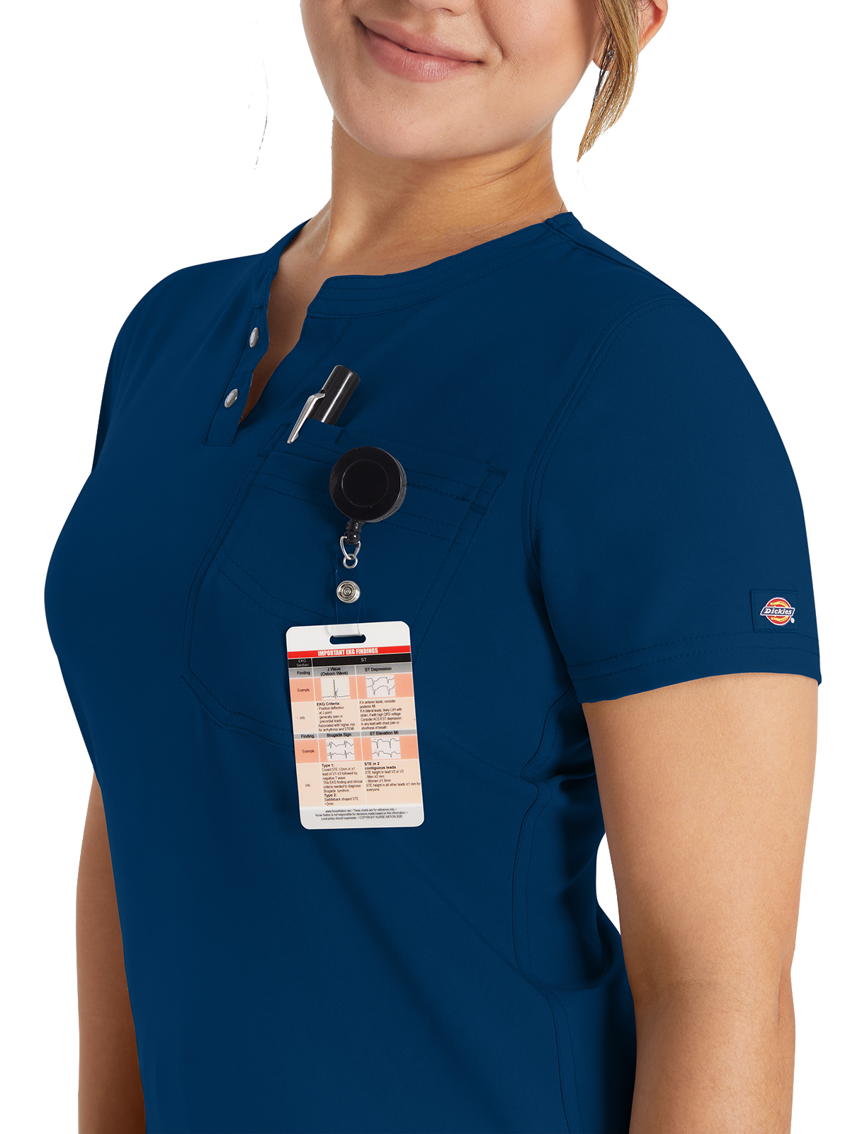 Dickies Medical - EDS NXT - Women's 1-Pocket Henley Top 20