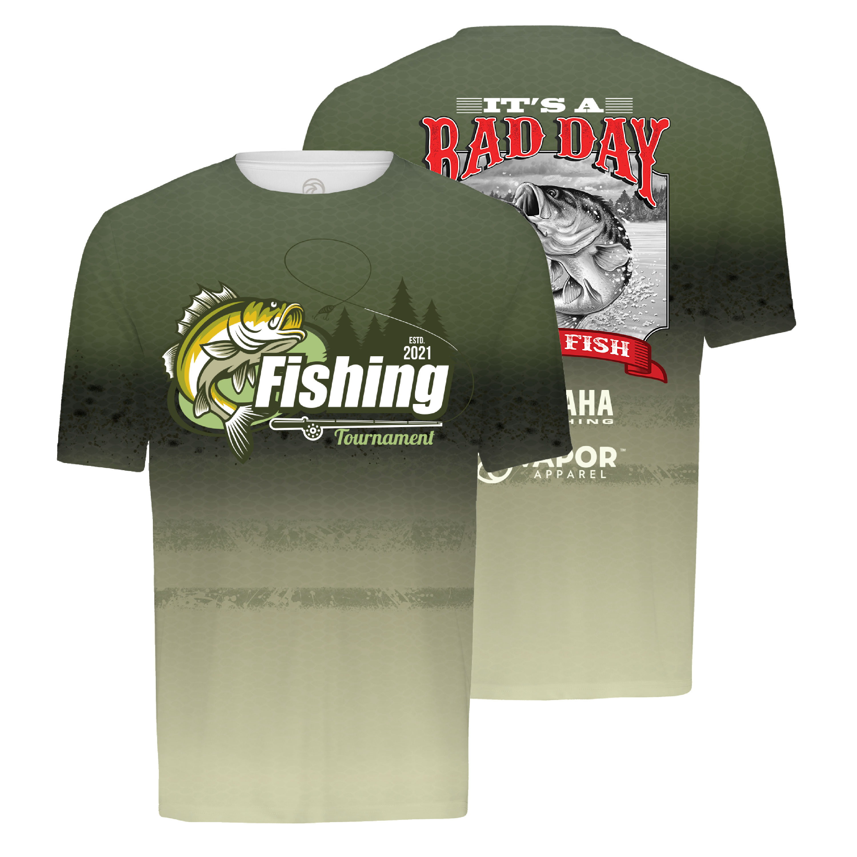 Vapor Apparel Full Sublimation Men's Lightweight Short Sleeve T-Shirt 1