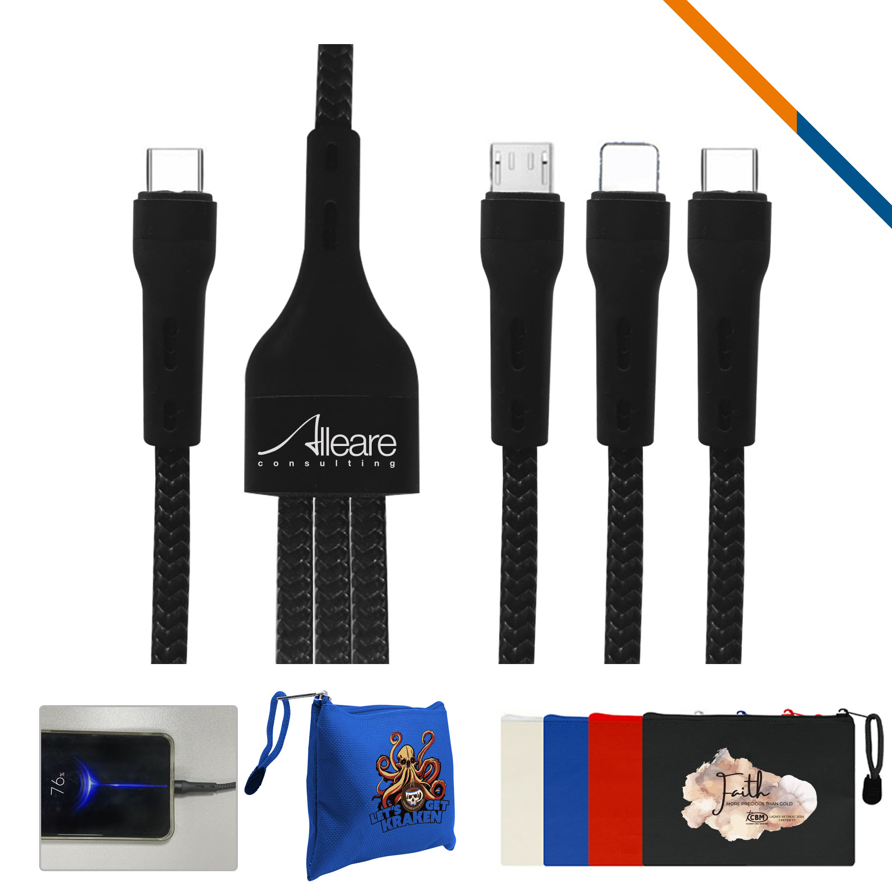 Ocmald 3in1 Charging Cable 3