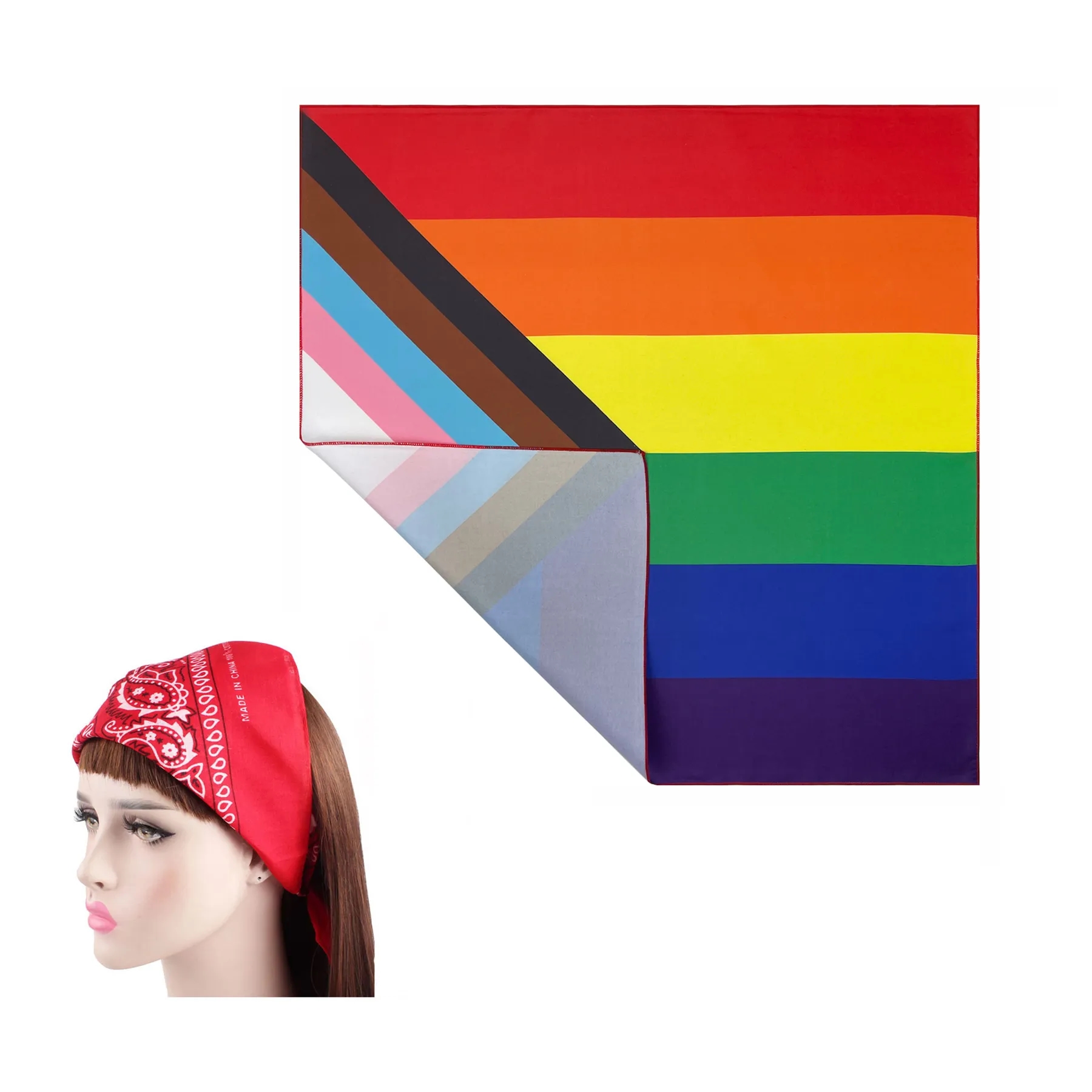 22'' Full Color Square Bandanna 5
