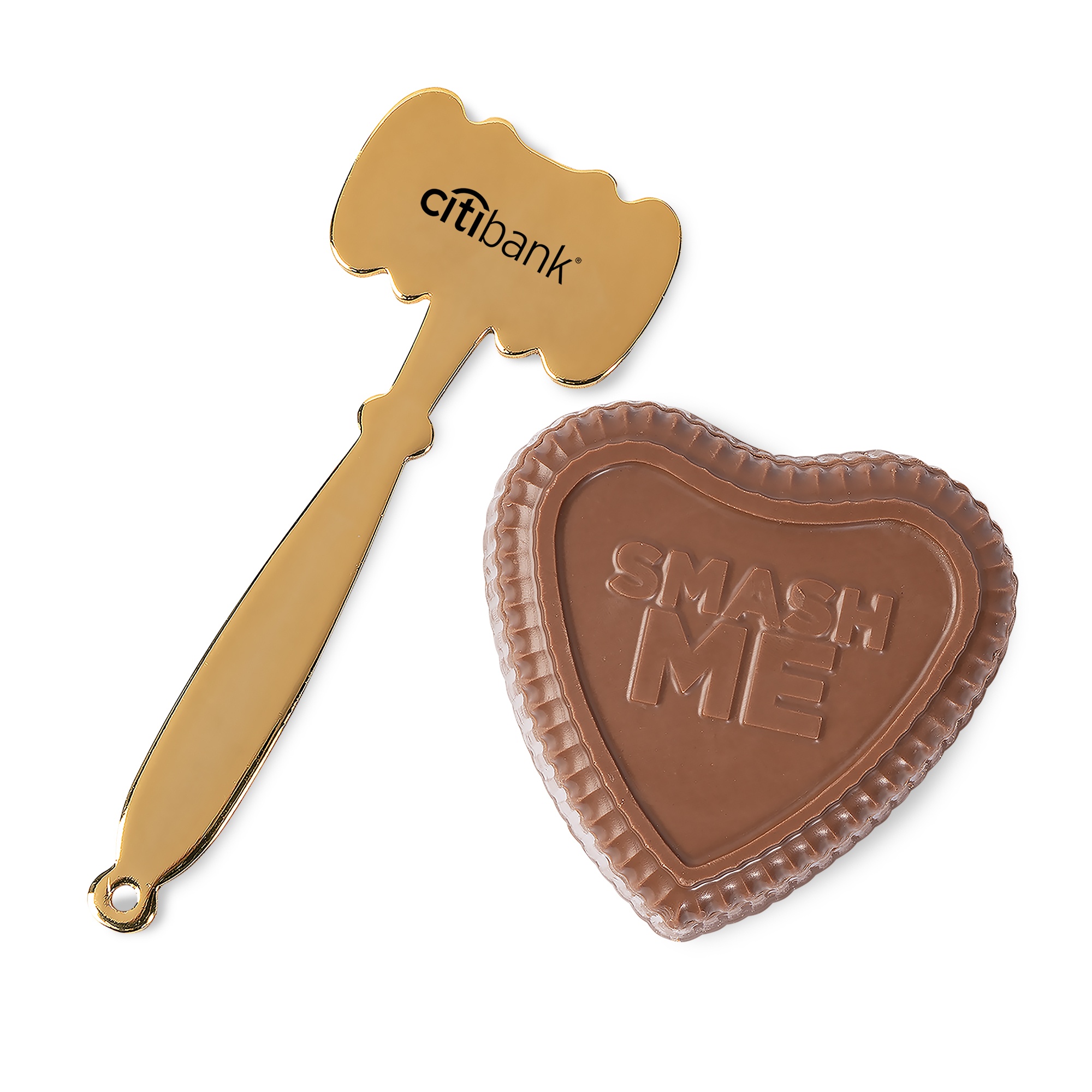 Smash Chocolate Heart with Nonpareils 1