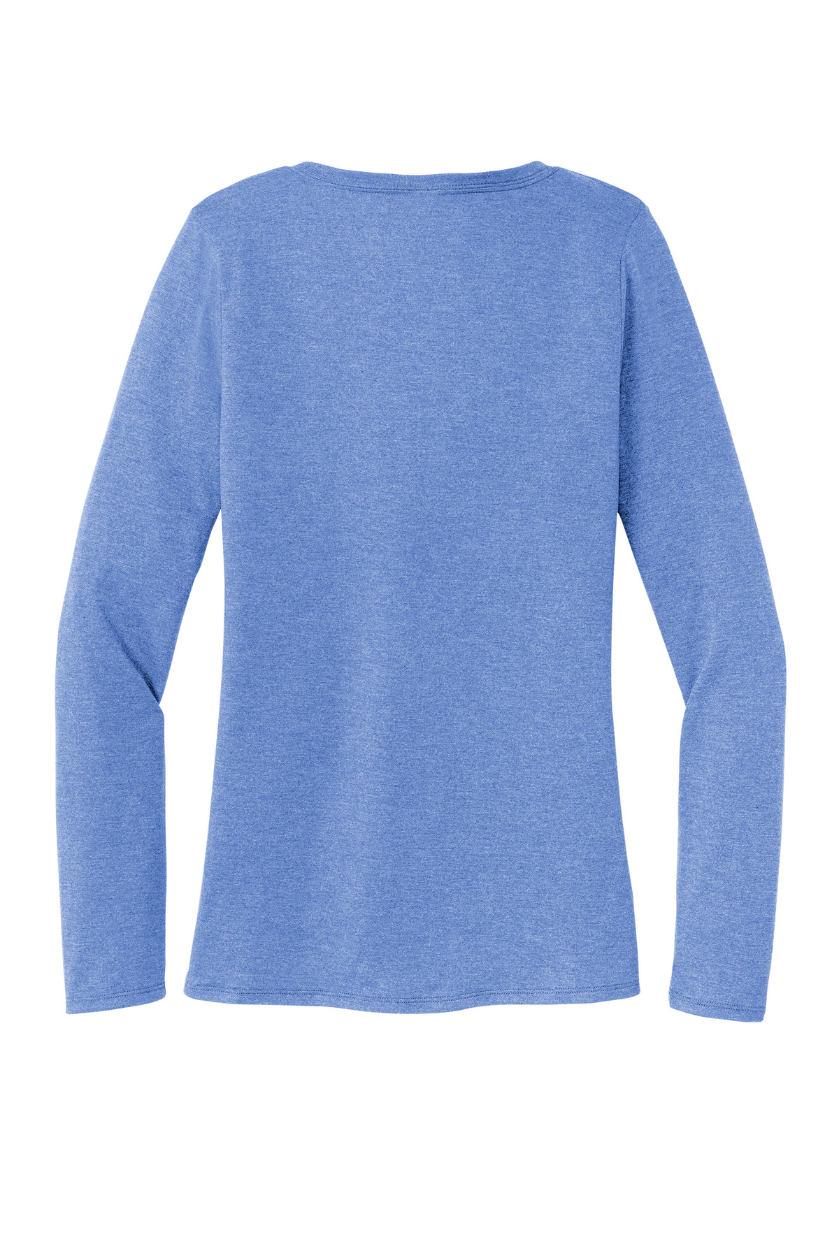 District Women's Perfect Tri Long Sleeve V-Neck Tee DT135 10