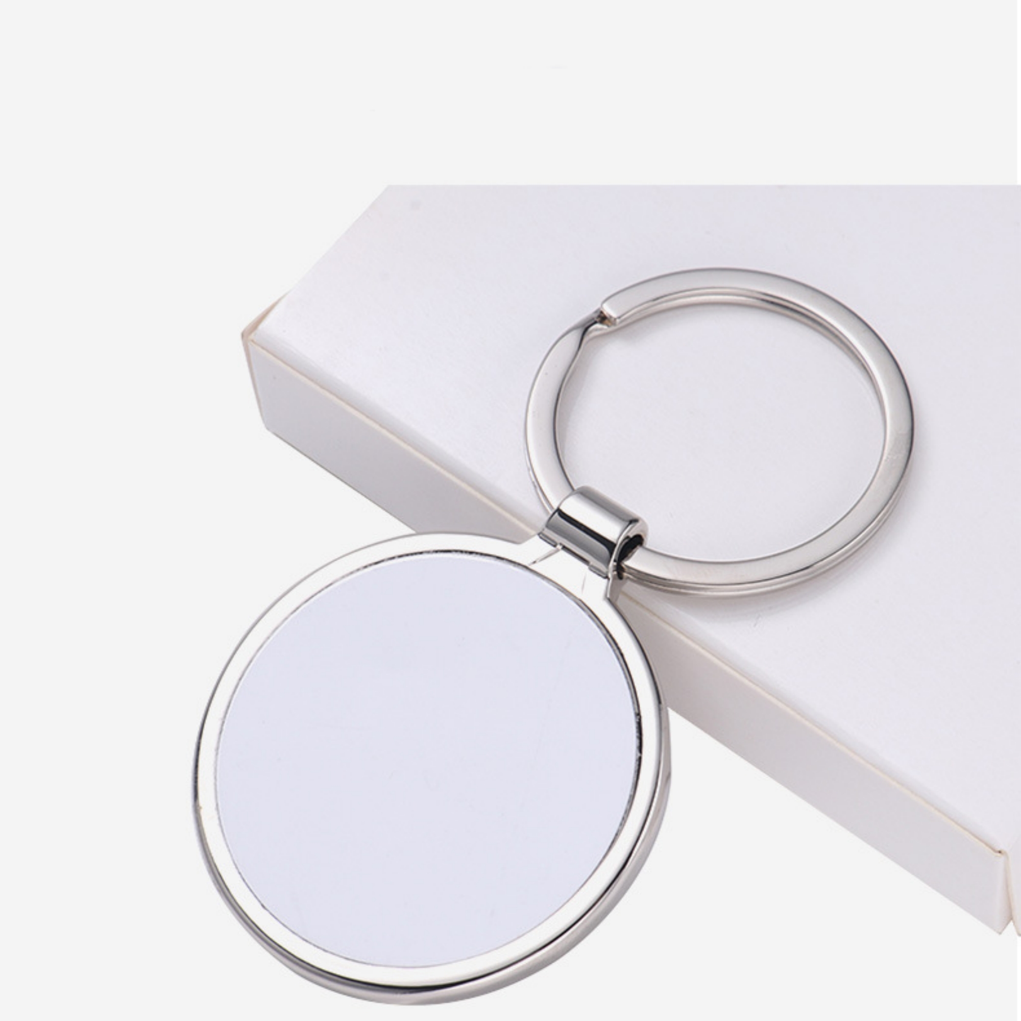 Metal Heat Transfer Keychain Round 3