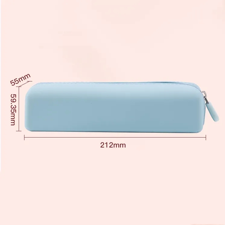 Silicone Pen Pencil Bag with Zipper 5