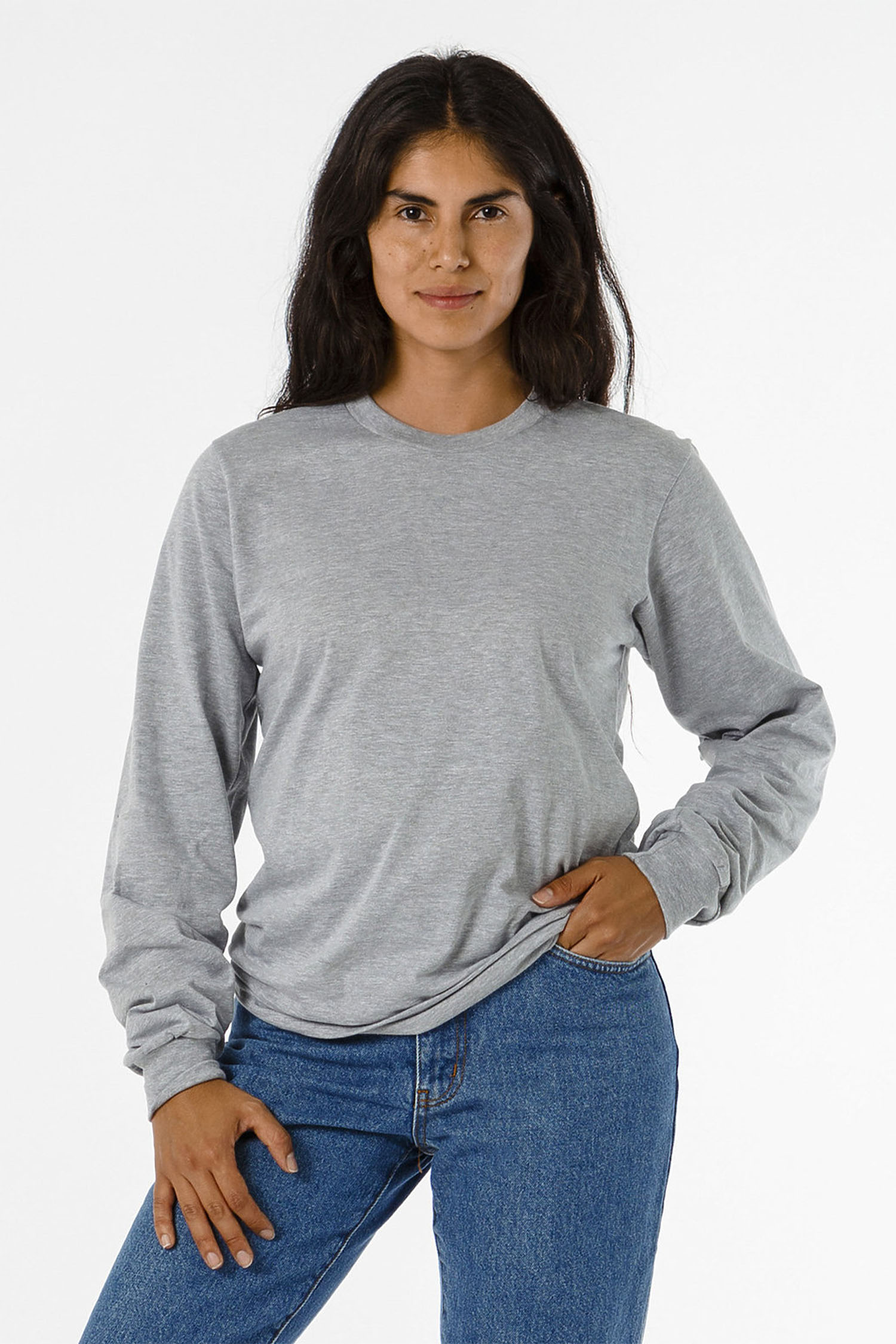4.3 OZ FINE JERSEY L/S CREWNECK 5