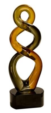 Brown Twist Art Glass 2
