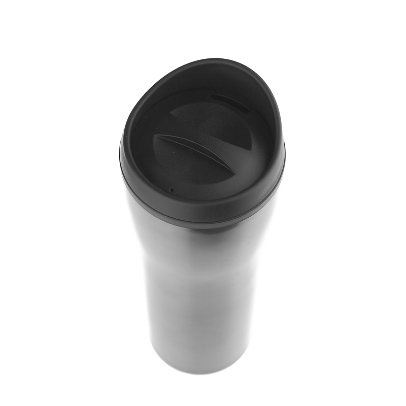16 Oz. Madison Double Wall Stainless Steel Tumbler (Black)