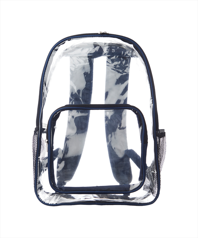 Union Printed - Pocket Clear Plastic Backpacks 8