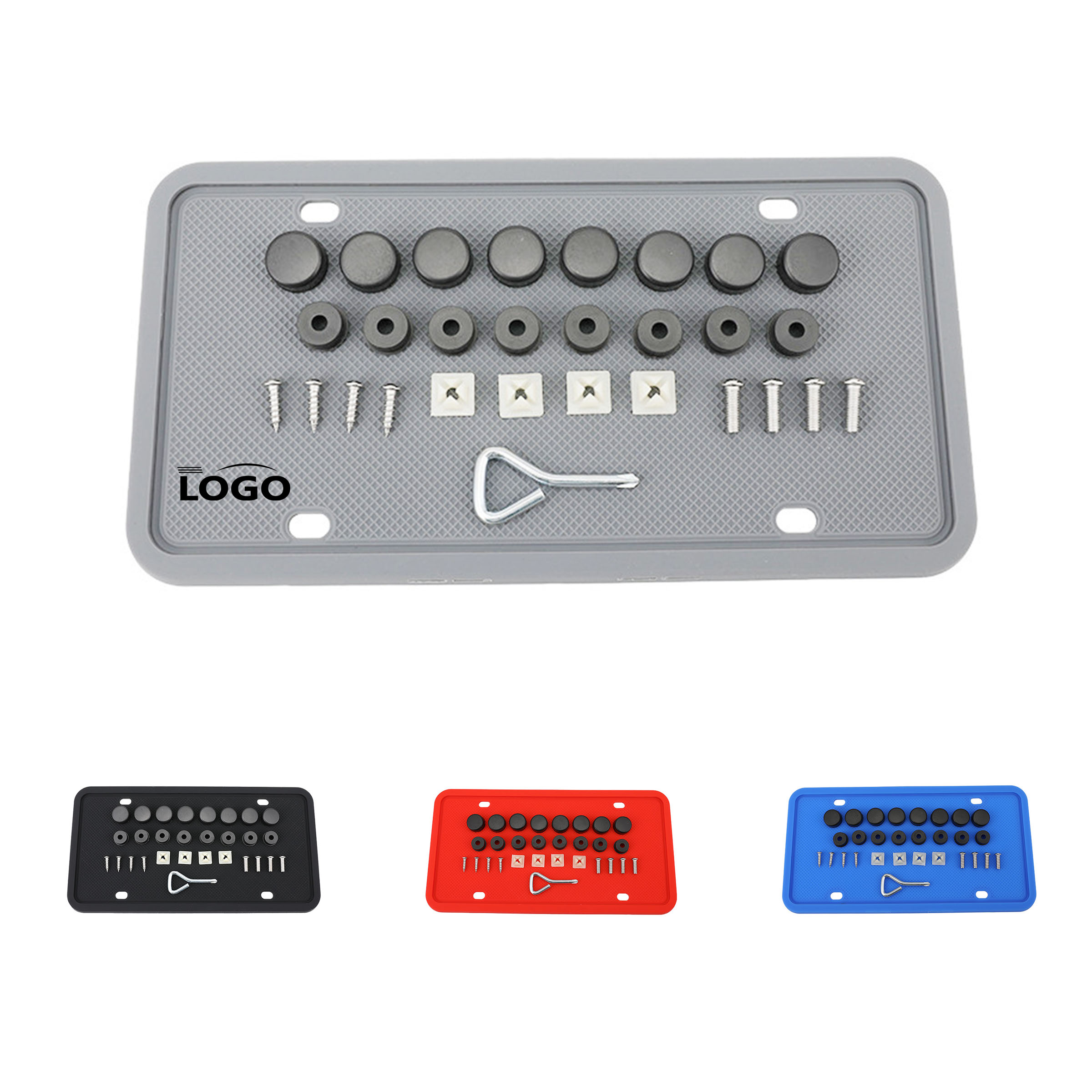 Waterproof and rust-proof silicone car license plate frame 1