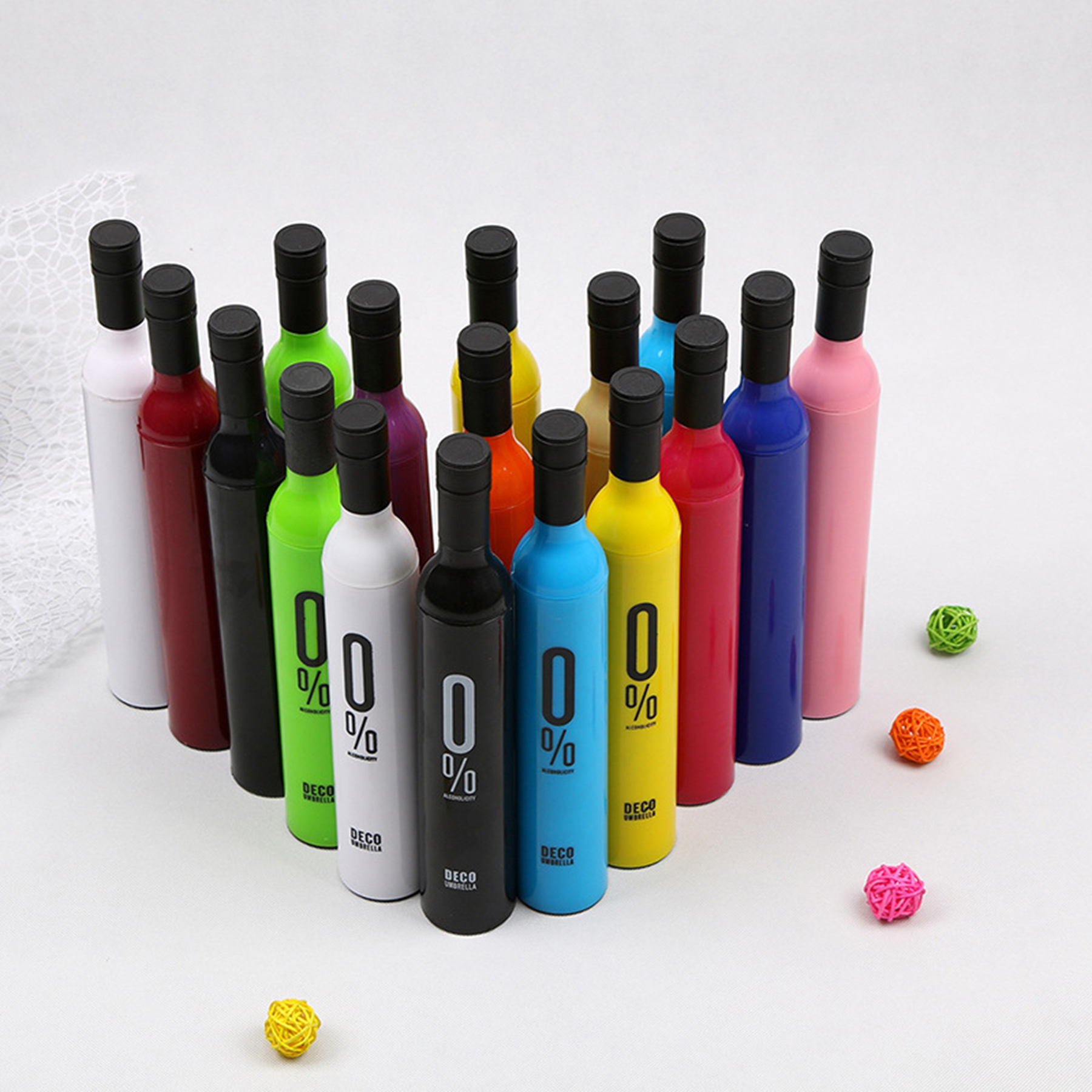 Wine Bottle Shape Umbrella For Rain 2