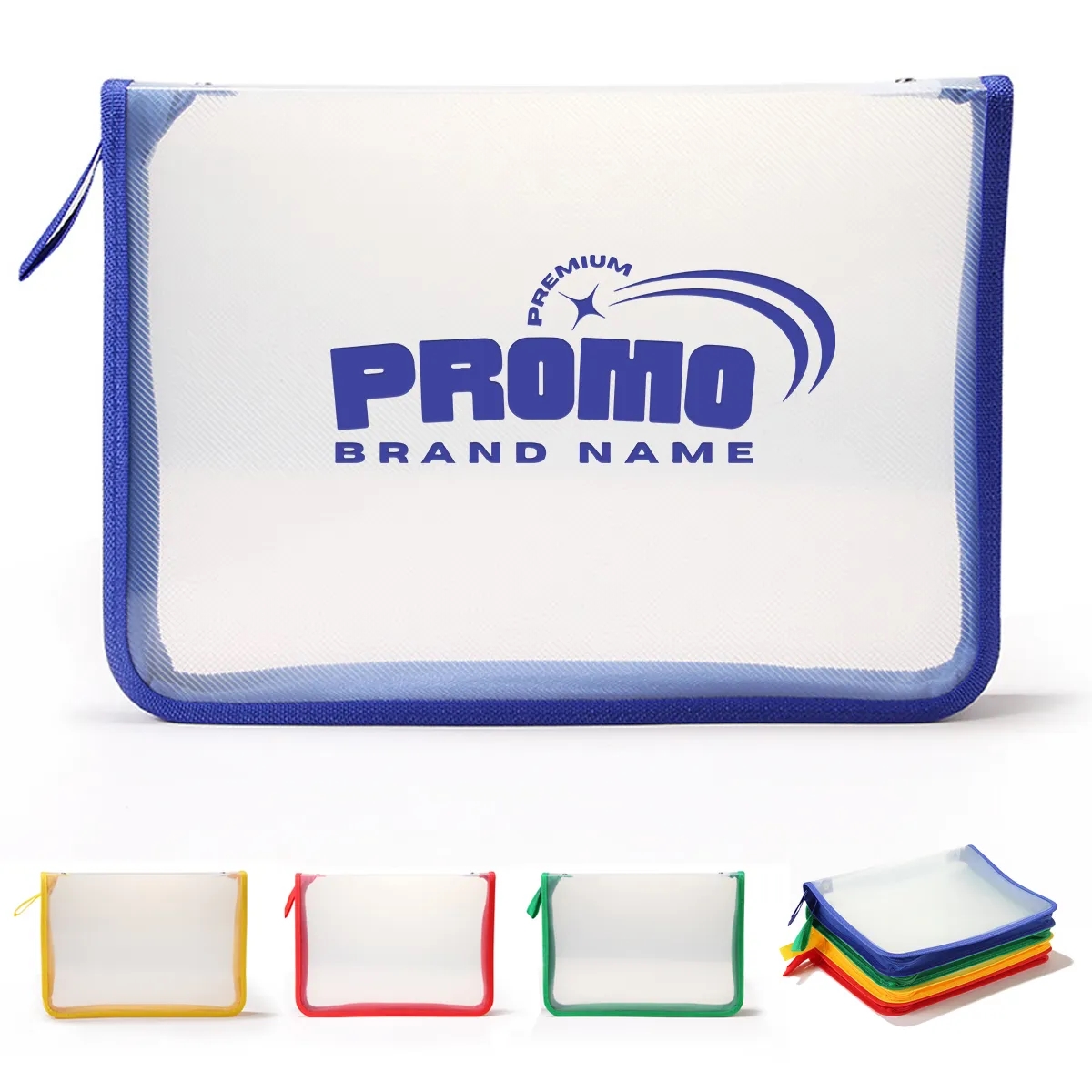 A4 Transparent Zipper File Bags Waterproof Document Folder 3