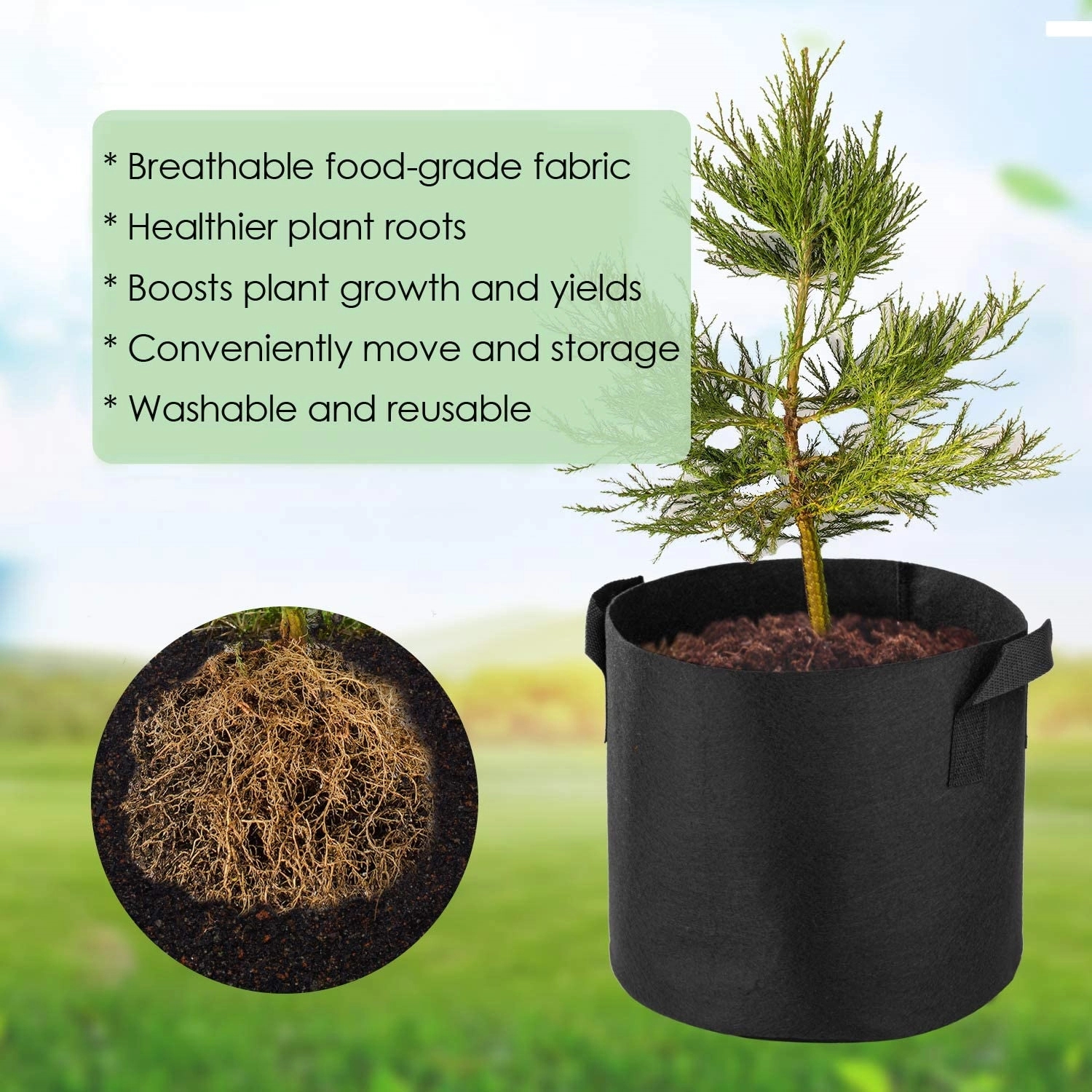 10 Gal. Multi-Functional Vegetable Grow Bag 9