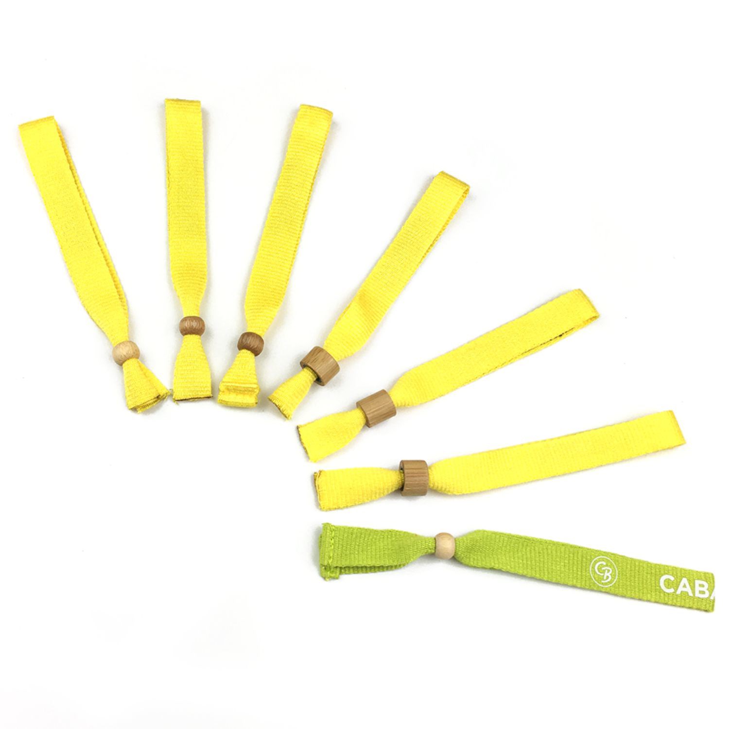 1/2" Eco-friendly Bamboo Two-way Lock Reusable Event Wristbands 3