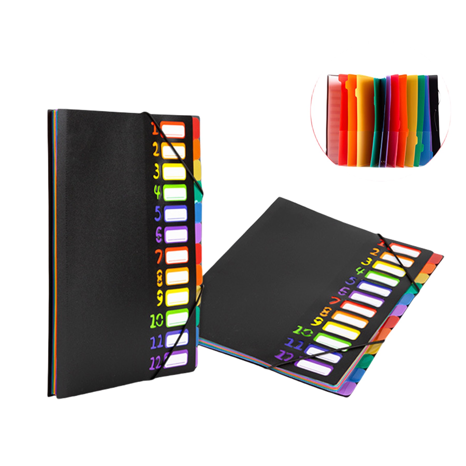 Rainbow Tab Expanding File Folder 5
