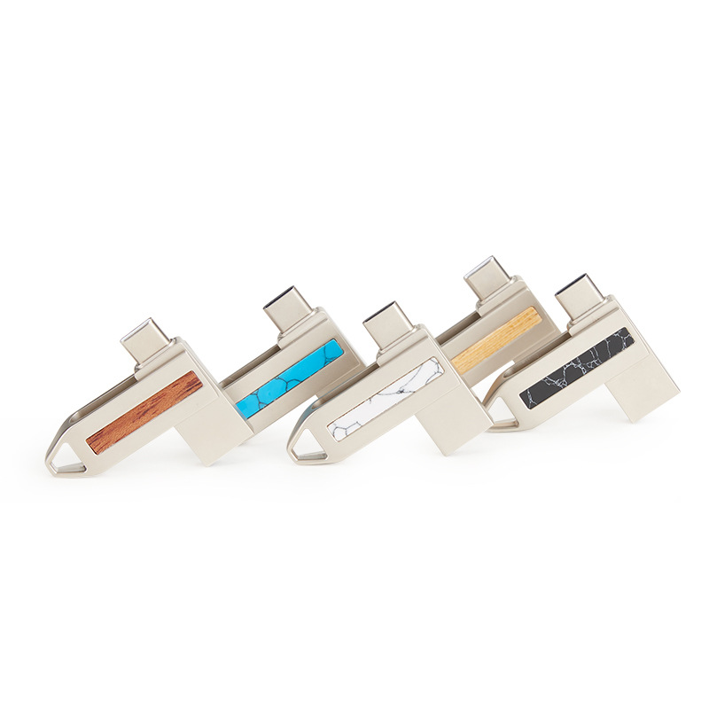 Wooden/Metal Swivel USB Flash Drive2.0 3