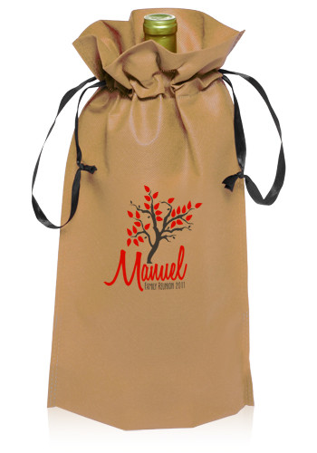 Non-Woven Vineyard Ribbon Drawstring Bags 10